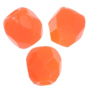 Facettes 3 mm - Opaque Orange x50