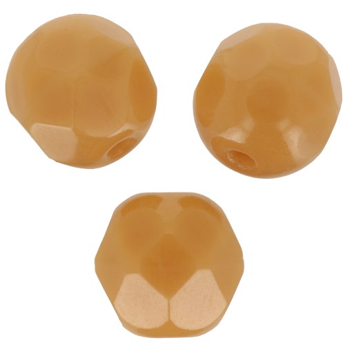 Facettes 6 mm - Opaque Camel x25