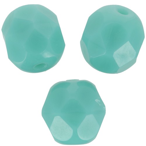 Facettes 6 mm - Opaque Vert d'eau x25