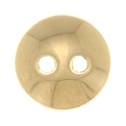 Bouton rond bombé 8 mm - Doré à l'or fin x1