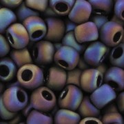 Rocaille Toho 11/0 TO11R406F - Opaque Rainbow Oxblood Mat x8g|raw }}