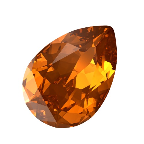 Cabochon PureCrystal 4320 14x10 mm - Light Amber x1
