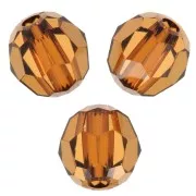 Amber - Perles rondes PureCrystal 5000 4 mm - Light Amber x20 Perles rondes PureCrystal 5000 4 mm - Light Amber x20