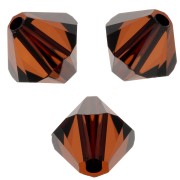 Toupies en cristal PureCrystal 5328 5 mm - Smoked Amber x20|raw }}