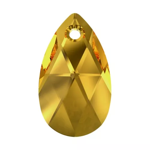 Larme PureCrystal 6106 16 mm - Golden Topaz x1