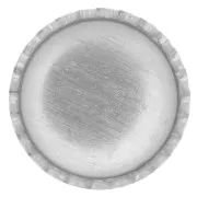 Serti rond dentelé pour cabochon 8 mm - Argent 925 x1