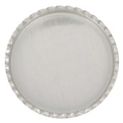 Serti rond dentelé pour cabochon 10 mm - Argent 925 x1
