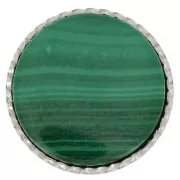 Serti rond dentelé pour cabochon 10 mm - Argent 925 x1