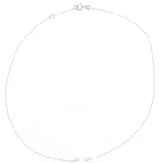 Tour de cou chaîne maille Forçat pour intercalaire - Argent 925 x38cm