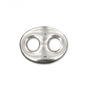 Intercalaire grain de café  10,5x8 mm en Argent 925 x1