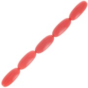 Perles olive en résine 16x7 mm - Terre cuite x12