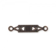 Intercalaire rectangle 18 mm en laiton naturel x1|raw }}