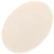 Cabochon ovale 18x13 mm en résine opaque - Ecru x1