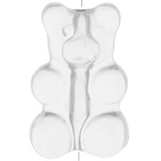 Perle ourson 17x11 mm - trou vertical - Transparent x1