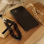 Maillon ovale torsadé en plastique 23x16 mm - Doré x1