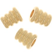 Perles cônes travaillés 5.5x5 mm - Doré à l'or fin x5|raw }}