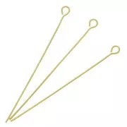 Clous tête ronde 50x0.7 mm - Acier inoxydable 304 Doré x6