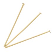 Clous tête plate 25x0.7 mm - Acier inoxydable 304L Doré x6|raw }}