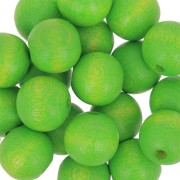 Perles rondes en bois 10 mm Vert Clair x10|raw }}
