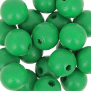 Perles rondes en bois 10 mm Vert Foncé x10|raw }}