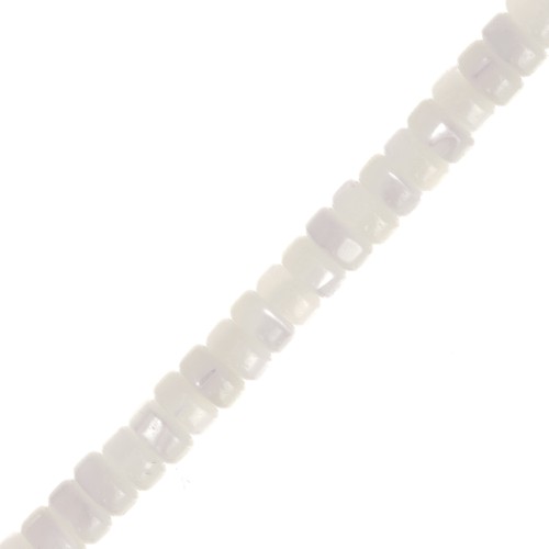 Perles rondelles Heishi en nacre 4x2 mm x39cm