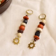 Breloque soleil évidé 16x15 mm - Acier inoxydable 304 Doré x1