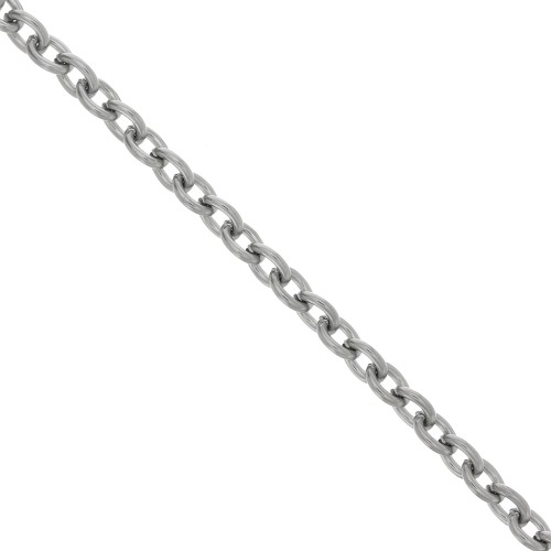 Chaîne maille Forçat 4.6 mm - Acier inoxydable 304 x50cm