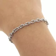 Chaîne maille Forçat 4.6 mm - Acier inoxydable 304 x50cm