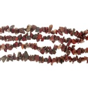 Perles chips 8 - 11 mm en pierre gemme  - Jaspe Poppy x90cm|raw }}