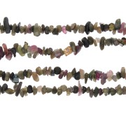 Perles chips 3 - 5 mm en pierre gemme  - Tourmaline x84cm|raw }}