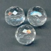 Facettes 14 mm Crystal  x4