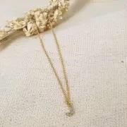 Breloque lettre alphabet 8 mm avec oxydes de Zirconium  - I - Doré à l'or fin - Crystal x1