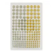 Assortiment de ronds métal Hotfix bronze/doré x176