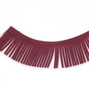 Ruban franges en suedine 28 mm Bordeaux x1,6m|raw }}