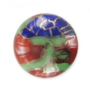 Ronde céramique 14 mm Bleu/Rouille x1|raw }}