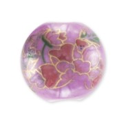 Ronde céramique 14 mm Mauve x1