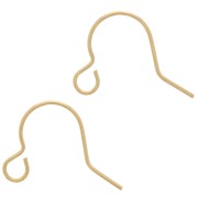 Crochets d'oreilles 10 mm - Gold filled (or laminé)  x2