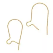 Boucles d'oreilles crochets dormeuses 14 mm - Gold filled (or laminé)  x2