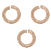 Anneaux ouverts 4x0.8 mm en Rose Gold filled (or laminé)  x10