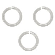 Anneaux ouverts 5x0.8 mm en Argent 925 x10