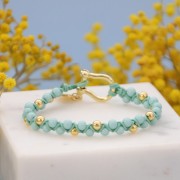 Perles en résine opaque 4 mm - Ocre x15