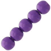 Perles en résine opaque 4 mm - Violet x15|raw }}