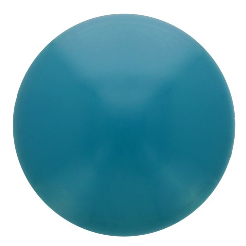 Cabochon rond en résine opaque 12 mm - Bleu canard x1