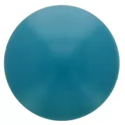 Cabochon rond en résine opaque 14 mm - Bleu canard x1