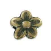Fleur 10x9 mm bronze x1