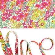 Biais en tissu Liberty - Margaret Annie - Fuchsia x1m|raw }}