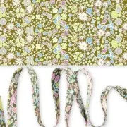 Biais en tissu Liberty - Kayoko - Olive x1m