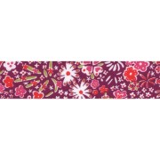 Biais en tissu Liberty - Kayoko - Fuchsia x1m