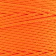 Fil de jade / Fil nylon tressé 1,1 mm Orange Fluo x1m