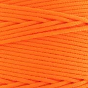 Fil de jade / Fil nylon tressé 1,1 mm Orange Fluo x1m